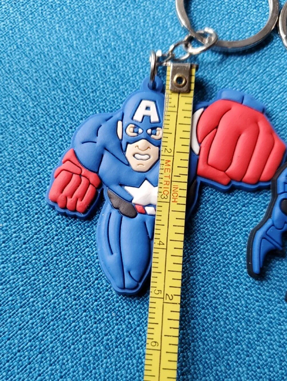 Superhero Kids Keychain Duo - Blue, Black, Red